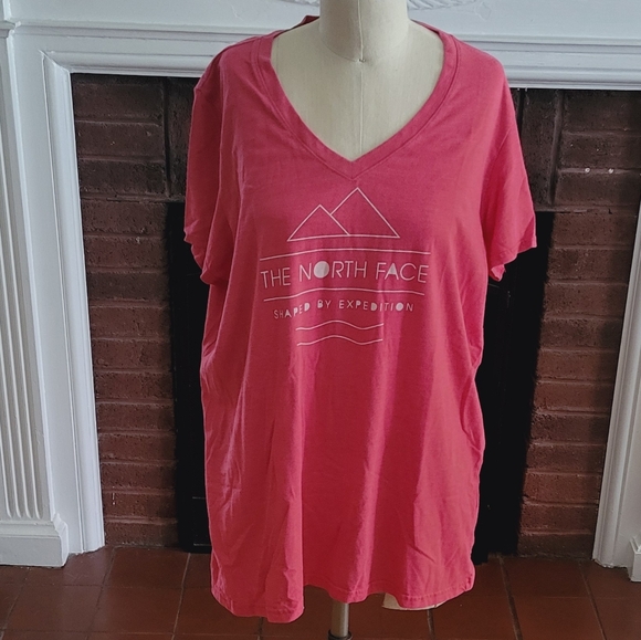 THE NORTH FACE Pink Shortsleeve Shirt Top Size XL - Picture 2 of 5